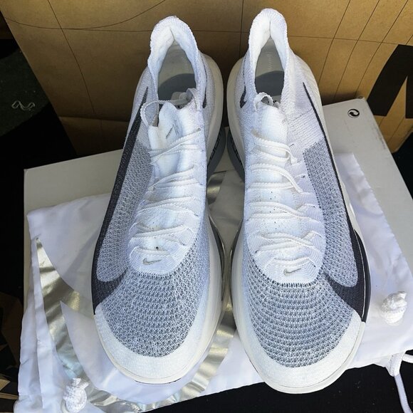 NBY Nike Air Zoom Alphafly Next% 3 White Grey FD8311 101 Mens Size 8 main image 4